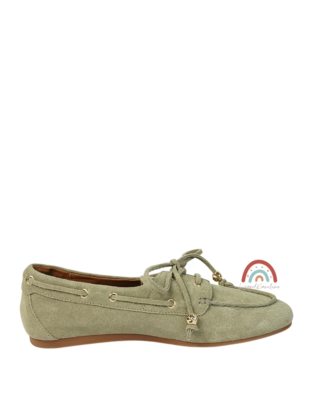 New! Madewell The Jamie Boat Shoe in Leather Suede Pale Fatigue 9 - Picture 6 of 15